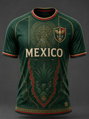 Camiseta casual estampada para hombres, regalo ideal para aficionados al fútbol