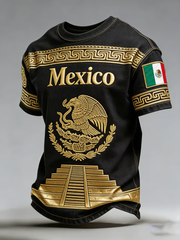 Camiseta manga corta México Football Printed para hombre